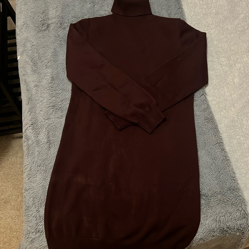 Women’s size large - burgundy sweater dress